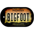 Bigfoot Indiana Novelty Metal Dog Tag Necklace