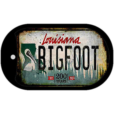 Bigfoot Louisiana Novelty Metal Dog Tag Necklace