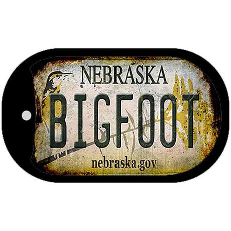 Bigfoot Nebraska Novelty Metal Dog Tag Necklace