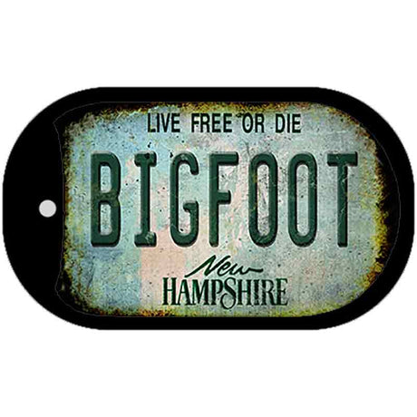 Bigfoot New Hampshire Novelty Metal Dog Tag Necklace