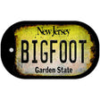 Bigfoot New Jersey Novelty Metal Dog Tag Necklace