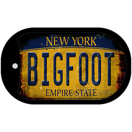 Bigfoot New York Novelty Metal Dog Tag Necklace