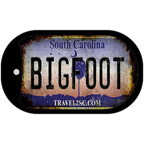 Bigfoot South Carolina Novelty Metal Dog Tag Necklace