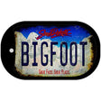 Bigfoot South Dakota Novelty Metal Dog Tag Necklace