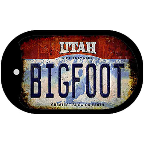 Bigfoot Utah Novelty Metal Dog Tag Necklace