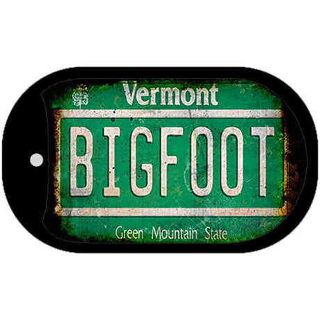 Bigfoot Vermont Novelty Metal Dog Tag Necklace