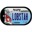 Lobstah Maine Lobster Novelty Metal Dog Tag Necklace