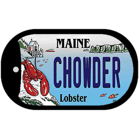 Chowder Maine Lobster Novelty Metal Dog Tag Necklace