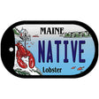 Native Maine Lobster Novelty Metal Dog Tag Necklace