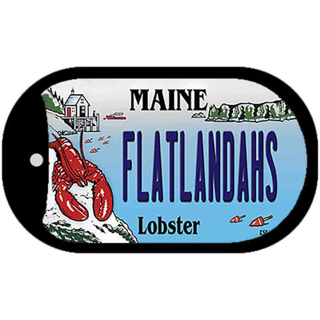 Flatlands Maine Lobster Novelty Metal Dog Tag Necklace