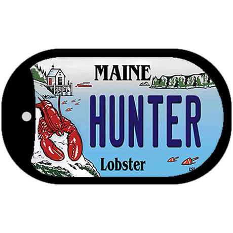 Hunter Maine Lobster Novelty Metal Dog Tag Necklace