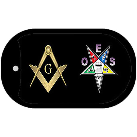 Free Mason OES Novelty Metal Dog Tag Necklace