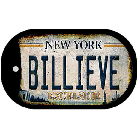 Billieve Excelcior New York Novelty Dog Tag Necklace