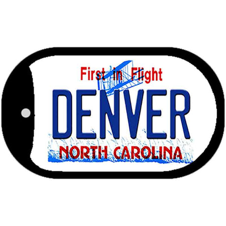 Denver North Carolina Novelty Dog Tag Necklace