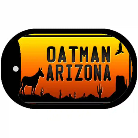 Oatman Arizona Scenic Background Novelty Metal Dog Tag