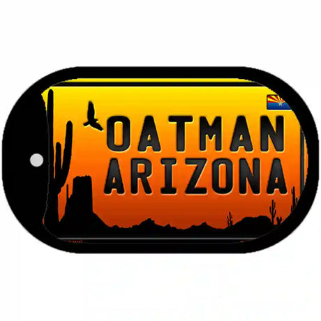 Oatman Flag Arizona Scenic Background Novelty Metal Dog Tag