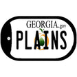 Plains Georgia Novelty Metal Dog Tag Necklace