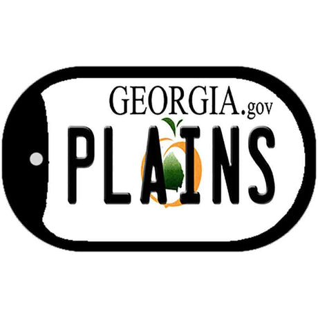 Plains Georgia Novelty Metal Dog Tag Necklace