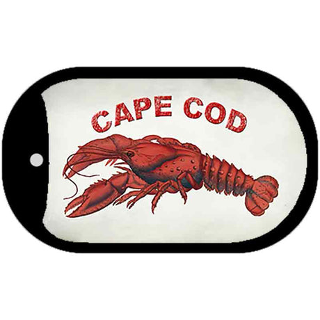 Cape Cod Lobster Novelty Metal Dog Tag Necklace