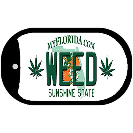 Weed Florida Novelty Metal Dog Tag Necklace