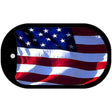 American Flag Metal Novelty Dog Tag Necklace DT-141