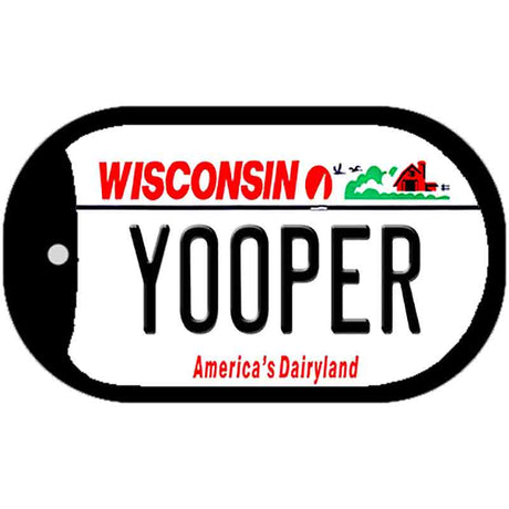 Yooper Wisconsin Novelty Metal Dog Tag Necklace