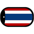 Thailand Flag Scroll Metal Novelty Dog Tag Necklace DT-1420