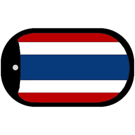 Thailand Flag Scroll Metal Novelty Dog Tag Necklace DT-1420