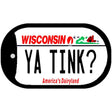 Ya Tink Wisconsin Novelty Metal Dog Tag Necklace