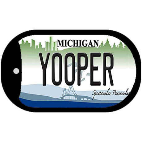 Yooper Michigan Novelty Metal Dog Tag Necklace