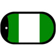 Nigeria Flag Scroll Metal Novelty Dog Tag Necklace DT-1421