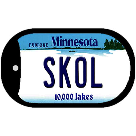 Skol Minnesota Novelty Metal Dog Tag Necklace