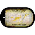 Virgin Islands Rusty Blank Novelty Metal Dog Tag Necklace