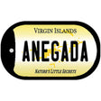 Virgin Islands Anegada Novelty Metal Dog Tag Necklace