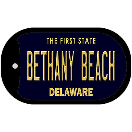 Bethany Beach Delaware Novelty Metal Dog Tag Necklace