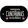 Canovanas Puerto Rico Black Novelty Metal Dog Tag Necklace