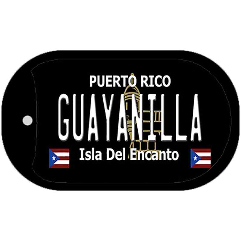 Guayanilla Puerto Rico Black Novelty Metal Dog Tag Necklace