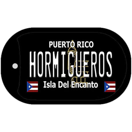 Hormigueros Puerto Rico Black Novelty Metal Dog Tag Necklace