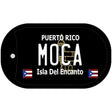 Moca Puerto Rico Black Novelty Metal Dog Tag Necklace