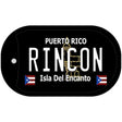 Rincon Puerto Rico Black Novelty Metal Dog Tag Necklace