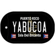 Yabucoa Puerto Rico Black Novelty Metal Dog Tag Necklace