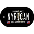 Nyrican Puerto Rico Black Novelty Metal Dog Tag Necklace