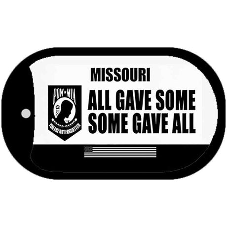 Missouri POW MIA Some Gave All Novelty Metal Dog Tag Necklace