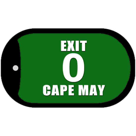 Exit 0 Cape May Novelty Metal Dog Tag Necklace