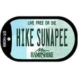 Hike Sunapee New Hampshire Novelty Metal Dog Tag Necklace