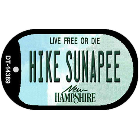 Hike Sunapee New Hampshire Novelty Metal Dog Tag Necklace