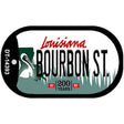 Bourbon St Louisiana Novelty Metal Dog Tag Necklace