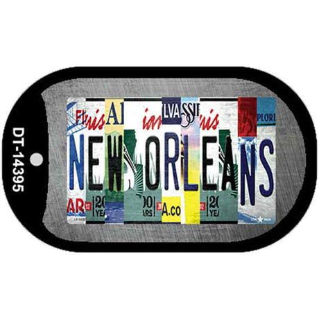 New Orleans License Plate Art Novelty Metal Dog Tag Necklace