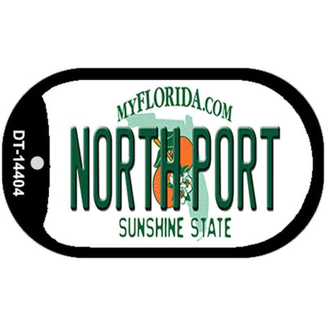 North Port Florida Novelty Metal Dog Tag Necklace