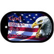 God Bless the USA Metal Novelty Dog Tag Necklace DT-1445